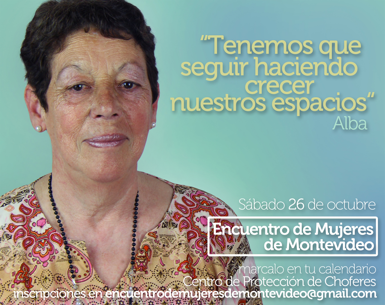 "Tenemos que seguir haciendo crecer nuestros espacios" - Alba. Encuentro de Mujeres de Montevideo, 26 de octubre